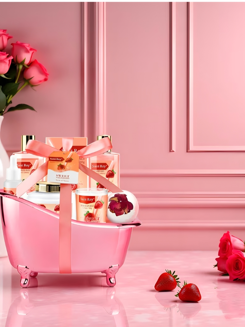 St. Roy Strawberry Bath & Body Gift Set